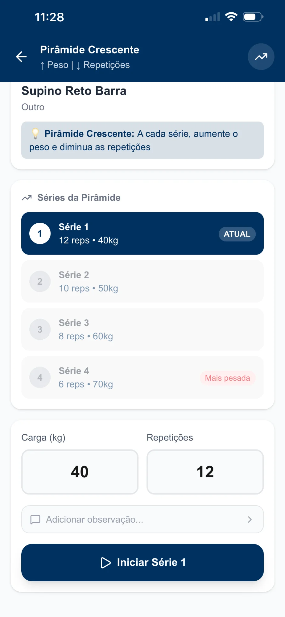Pirâmide no app ION